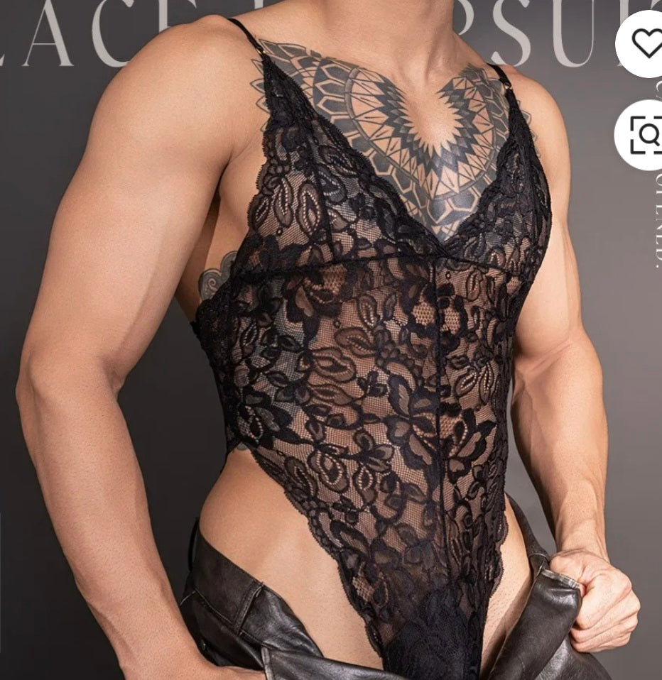 Soft Sheer Lace Body Suit