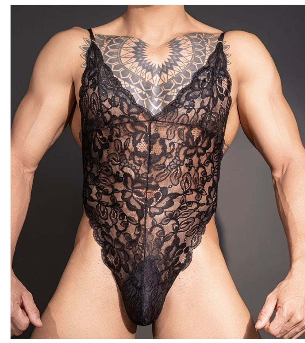 Soft Sheer Lace Body Suit