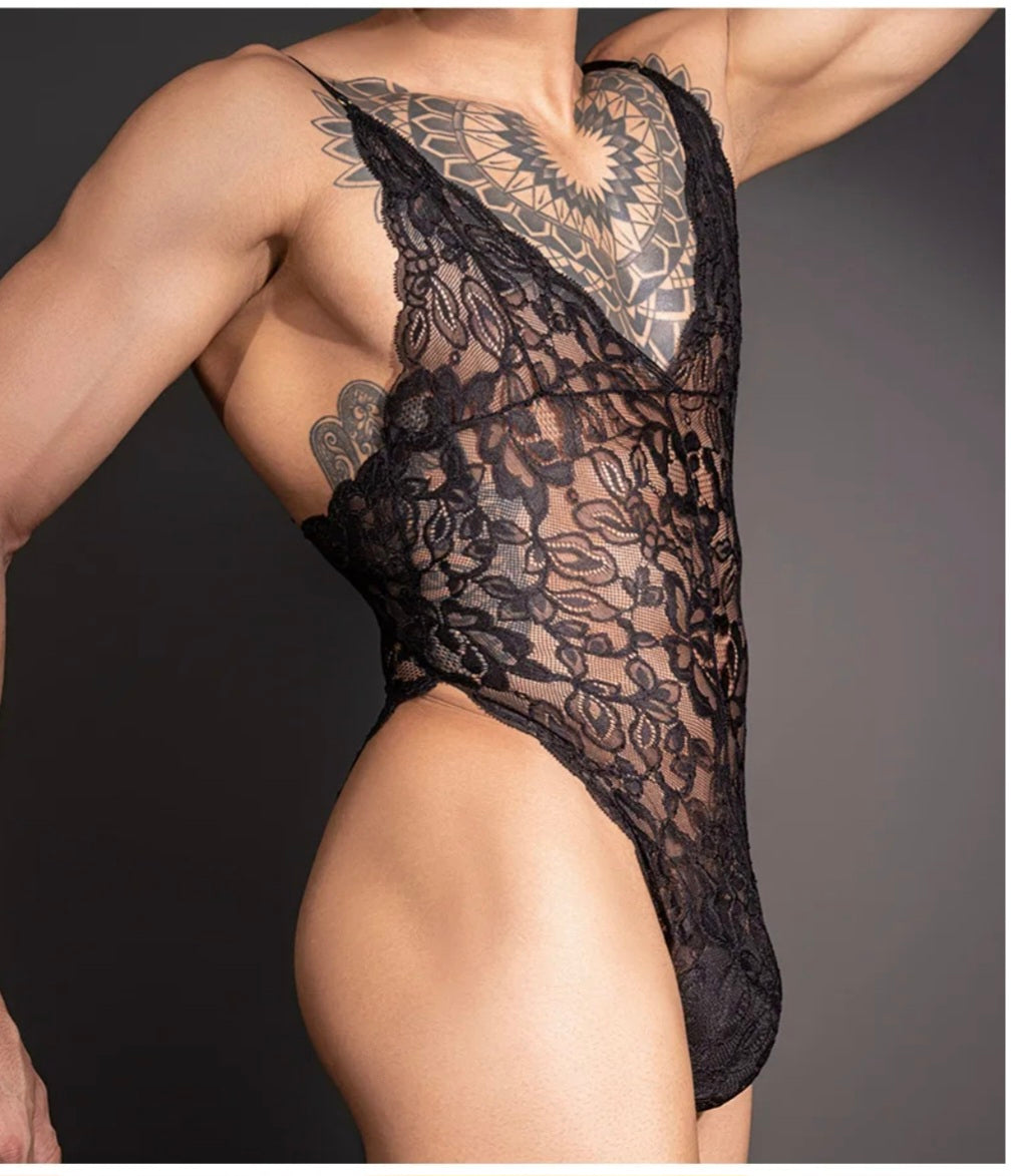 Soft Sheer Lace Body Suit