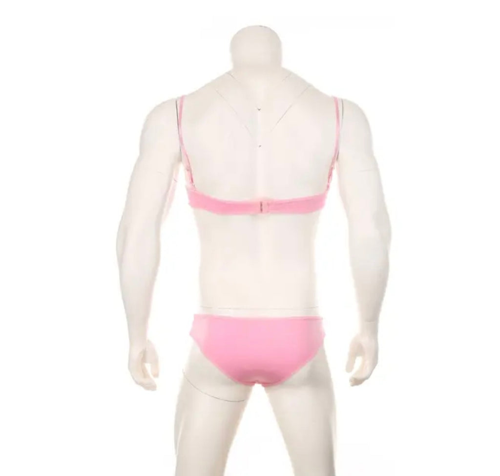 Pretty In Pink Bra Set